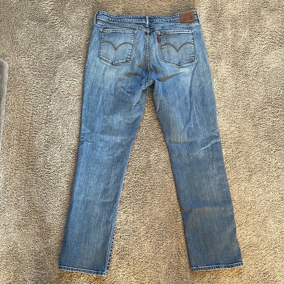 LEVI’S 712 SLIM JEANS - SIZE 33 - LIGHT WASH - NON-STRETCH DENIM - Picture 3 of 4